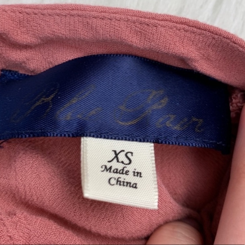 Francescas Pink Embroidered Cold Shoulder Top - Picture 2 of 3